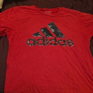 Adidas Men's Red T-Shirt
